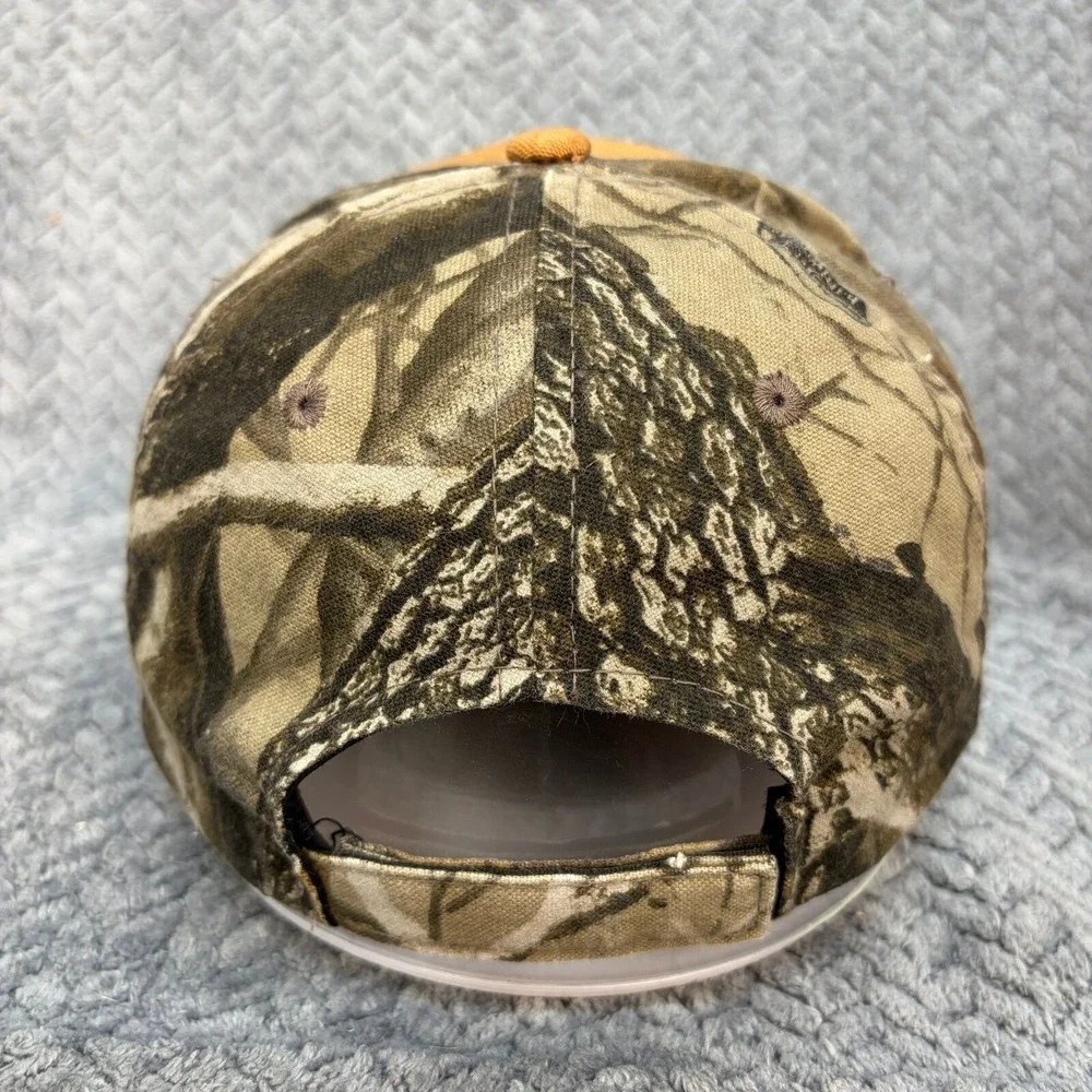 Two Rivers Duck Club & Farms Brinkley AR Camo Canvas Hat RealTree Hardwoods Cap